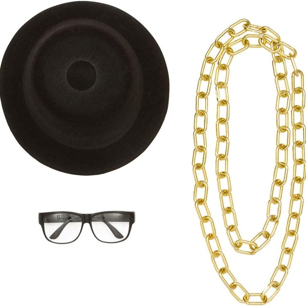 Amscan 842109 Old School Rapper Costume Kit for Adults 3 Pcs